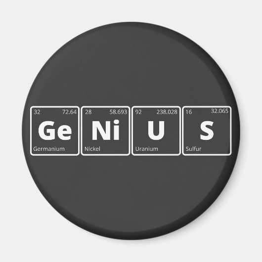 Genius - Periodic Table Magneet (Voorkant)