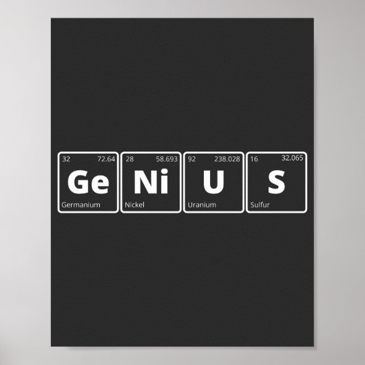 Genius - Periodic Table Poster (Voorkant)