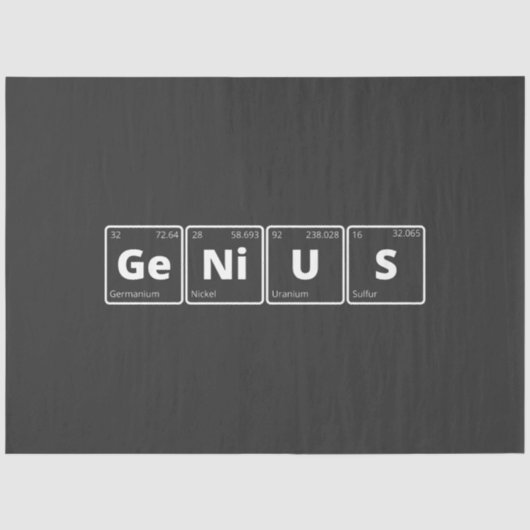 Genius - Periodic Table Tissuepapier (Voorkant)