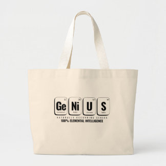 GENiUS Periodiek Systeem - Funny Science Design Grote Tote Bag