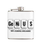 GENiUS Periodiek Systeem - Funny Science Design Heupfles (Voorkant)
