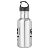 GENiUS Periodiek Systeem - Funny Science Design Waterfles (Achterkant)