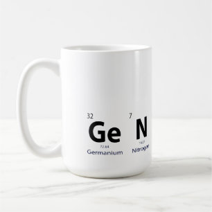 'Genius' Periodiek Systeem Nieuwsgierigheid Kennis Koffiemok