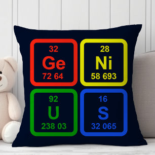 Genius periodiek systeem van elementen wetenschapp kussen