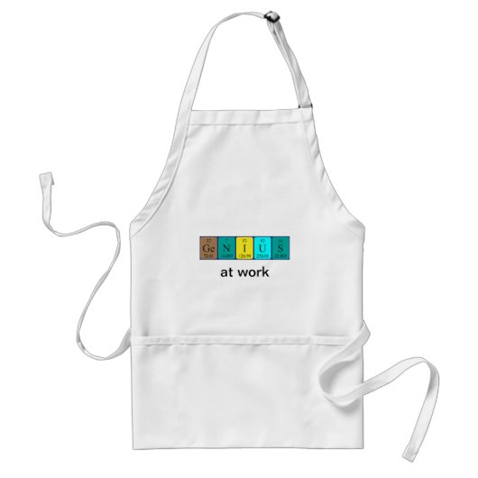 Genius periodiek table name apron standaard schort (Voorkant)
