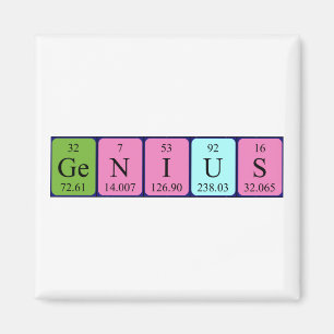 Genius periodiek table name magnet magneet