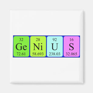 Genius periodiek table name magnet magneet