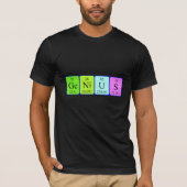 Genius periodiek table name shirt (Voorkant)