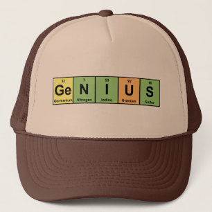 Genius - Periodieke Lijst van Elementen Producten Trucker Pet