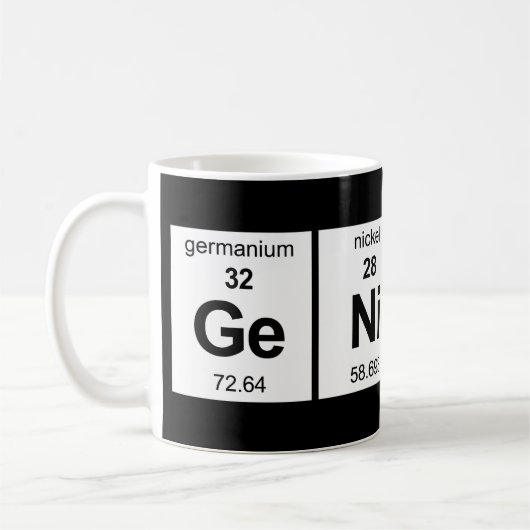 GeNiUS Periodieke Tabel Koffiemok (Links)