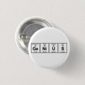 GeNiUS Periodieke Tabel Ronde Button 3,2 Cm (Voorkant /achterkant)