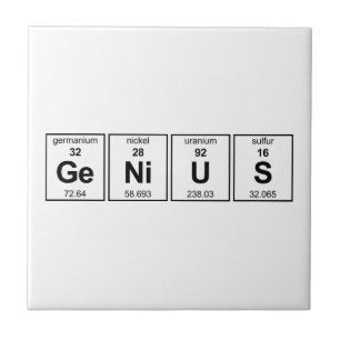 GeNiUS Periodieke Tabel Tegeltje