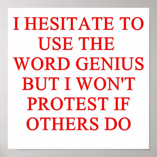 GENIUS POSTER (Voorkant)