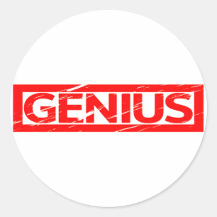 Genius Stamp Ronde Sticker