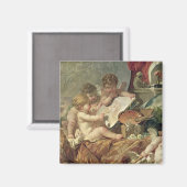 Genius Teaching the Arts, 1761 Magneet (Voorkant / Achterkant)
