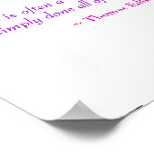 Genius = thuiswerk poster (Hoek)