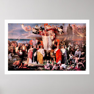 Genius van Amerika door Adolphe Yvon Fine Art Post Poster