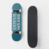 Génius VS INSANE skateboard personnalisé (Recto)