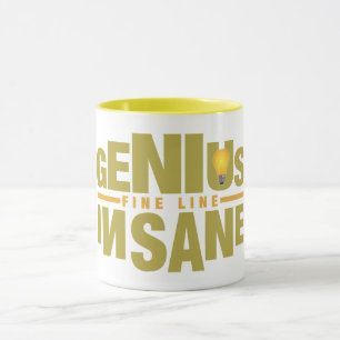 GENIUS VS INSANE tasse - choisir style et couleur