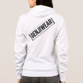 GENJIWEAR Zip Hoodie - "Blijf geaard" Minimale vor (Achterkant)