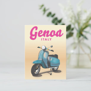 Genoa Italië scooter Briefkaart