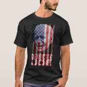 Genocide Joe Biden Anti Biden Amerikaanse Vlag Vam T-shirt (Voorkant)