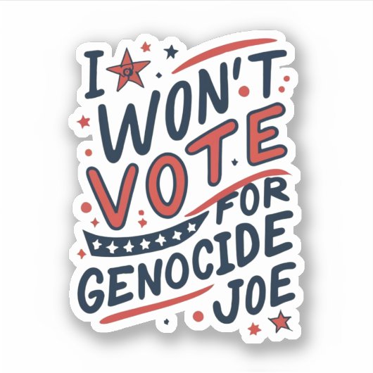 GÉNOCIDE JOE STICKER (Devant)