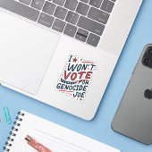GÉNOCIDE JOE STICKER (Ordinateur portable avec iPhone)