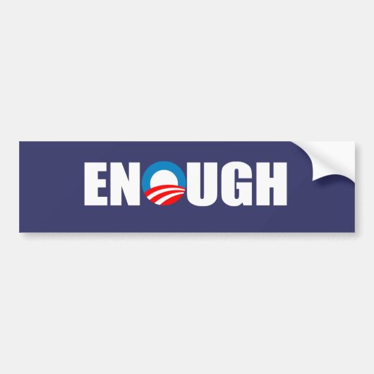 GENOEG BUMPERSTICKER (Voorkant)