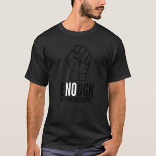 Genoeg Geen einde Pistool geweld vuist Draag Oranj T-shirt