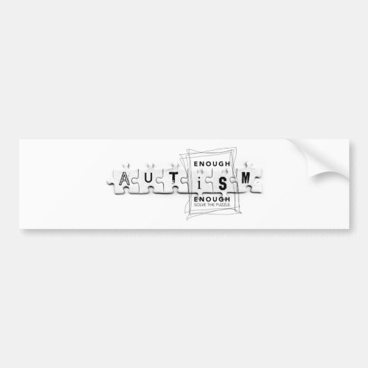 Genoeg genoeg bumpersticker (Voorkant)