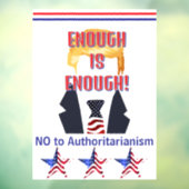 GENOEG IS GENOEG! Raamsticker (Vel 3)