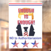 GENOEG IS GENOEG! Raamsticker (Vel 2)