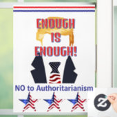 GENOEG IS GENOEG! Raamsticker (Huis)