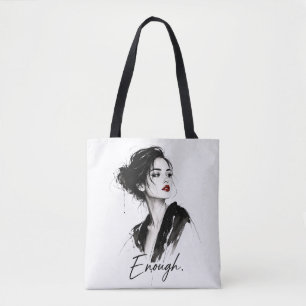 Genoeg. Minimalistische Statement Katoenen Tas