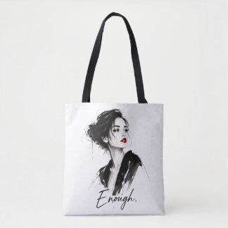 Genoeg. Minimalistische Statement Katoenen Tas