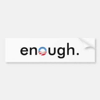 genoeg obama bumpersticker