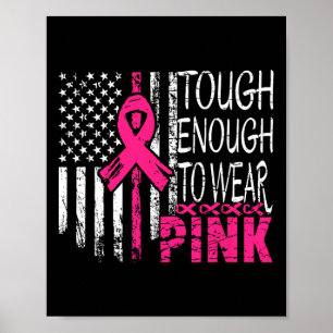 Genoeg om roze borstkankerbewustzijn te Draag Poster