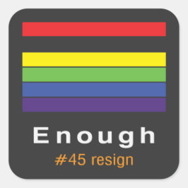 Genoeg regenboog Sticker