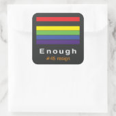 Genoeg regenboog Sticker (Tas)