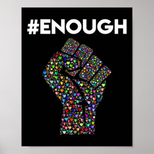 Genoeg weerstaan Eerste Vrede Liefde tegen Pistool Poster