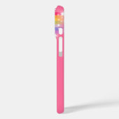 Genoemd 6 letter regenboog rode roze iPhone case (Achterkant / Links)