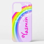 Genoemde 6 letters regenboogmeisjes ipod geval Case-Mate iPhone case (Achterkant)