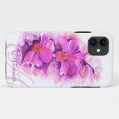 Genoemde radiant Orchid art floral iphone case (Achterkant (horizontaal))