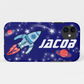 Genoemde ruimteblauwe jongens met vijf letters Case-Mate iPhone case (Achterkant (horizontaal))