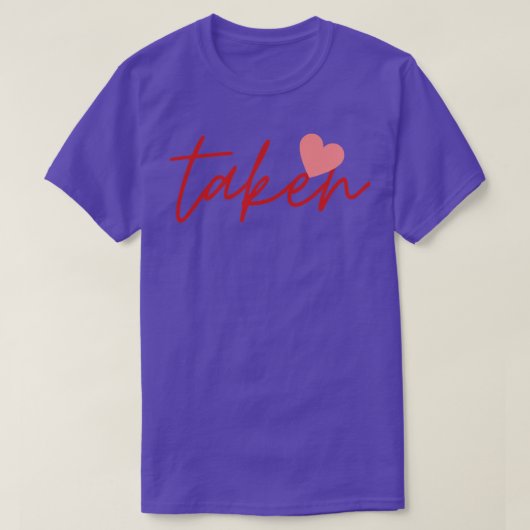 genomen hart Valentijnsdag Relatie liefde coupl T-shirt (Design voorkant)