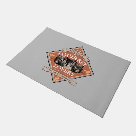 Genootschap van eekhoorns - grappige eekhoorn deurmat (Schuin)