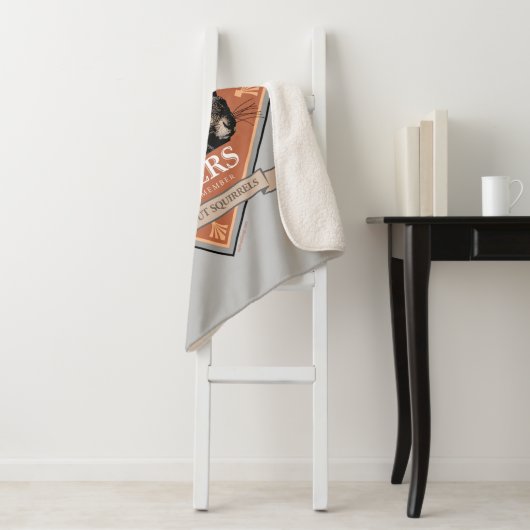 Genootschap van eekhoorns - grappige eekhoorn sherpa deken (In situ)