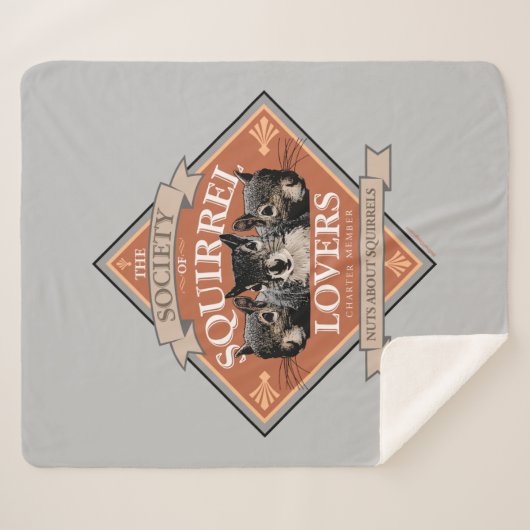 Genootschap van eekhoorns - grappige eekhoorn sherpa deken (Voorkant (horizontaal))