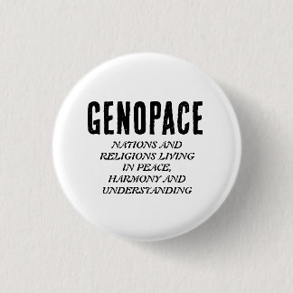 GENOPACE Naties en religies leven in vrede. Ronde Button 3,2 Cm